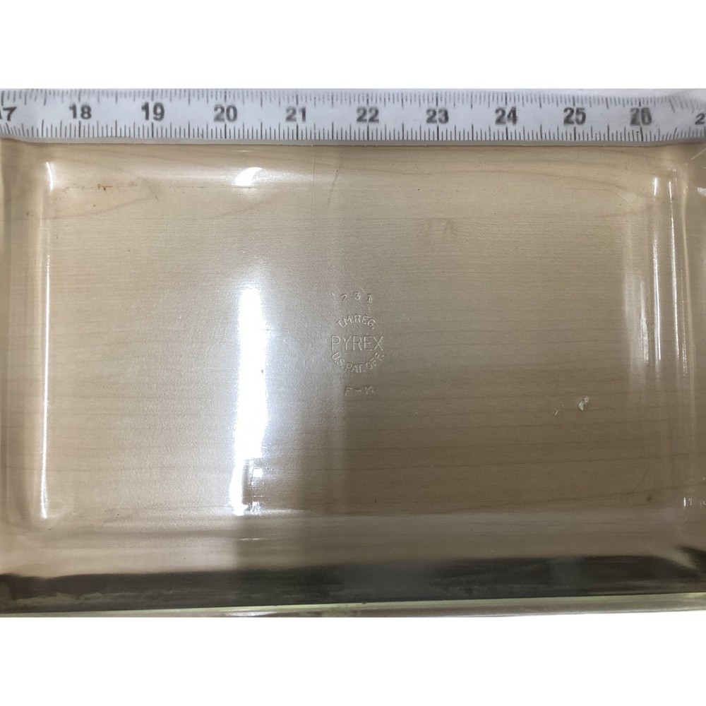 Pyrex 231 Clear Glass Rectangular Baking Dish