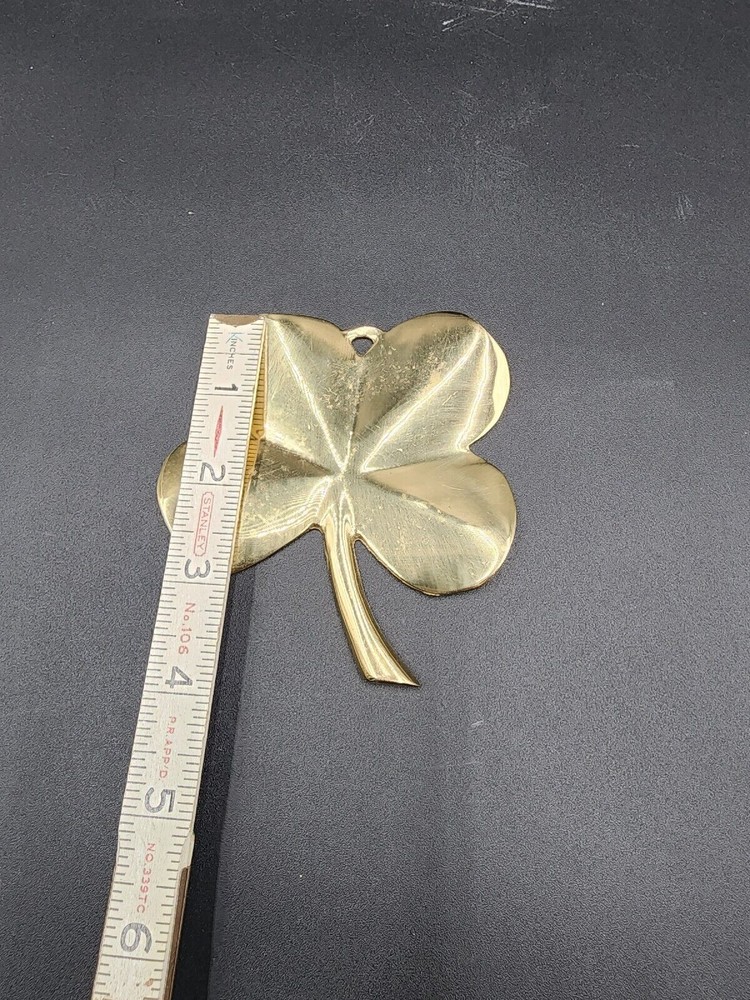 GATCO Solid Brass Shamrock Paperweight