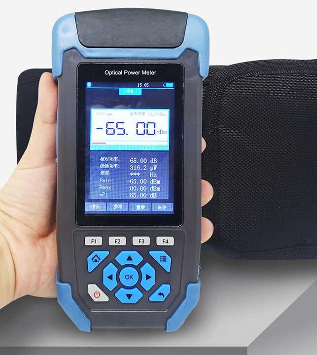 Handheld Optical Power Meter A Type OPM VFL Mode with Range -80-+10dBm