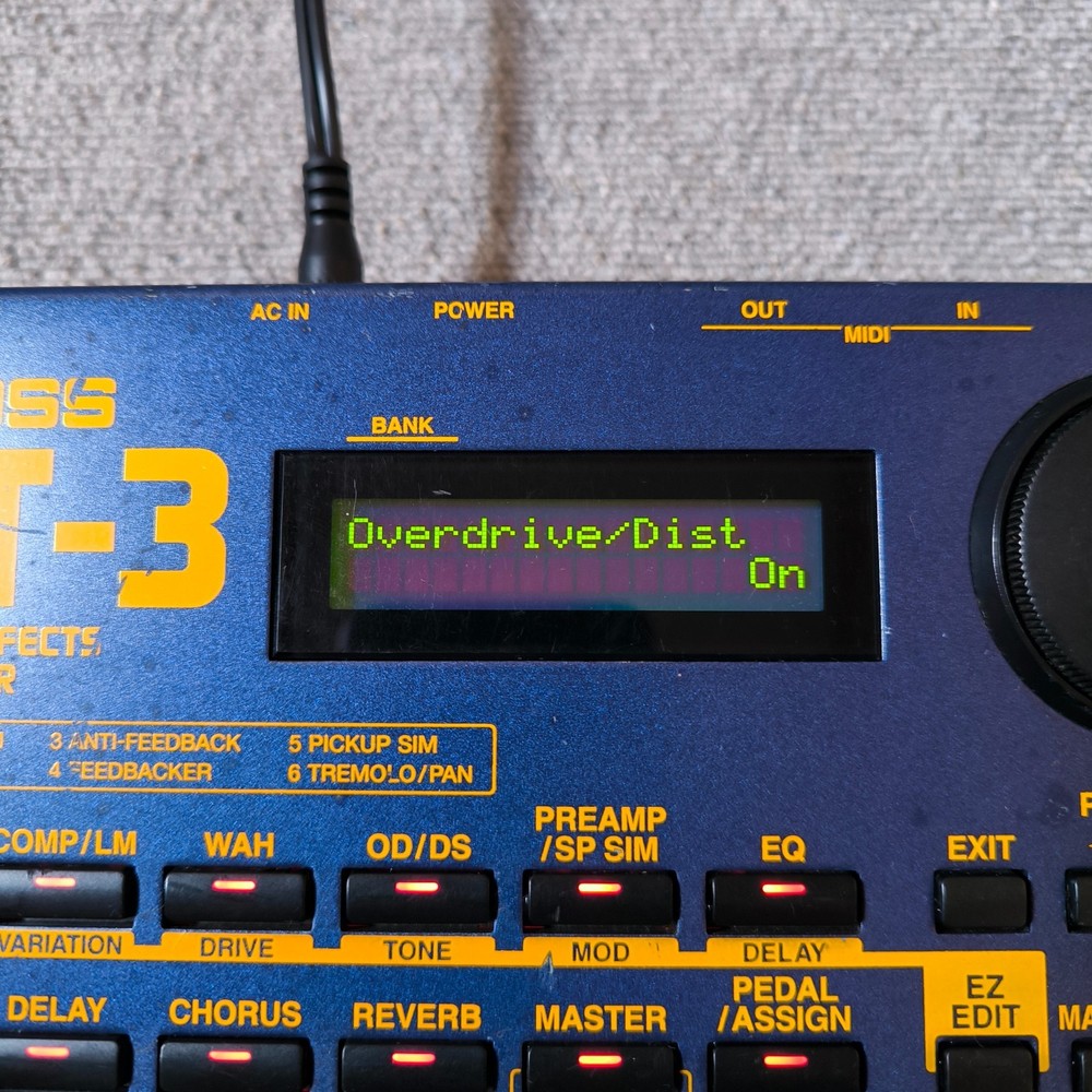 BOSS GT-3 Guitar Effects Processor Multiple Effects Pedal w/ AC Adapter From JP