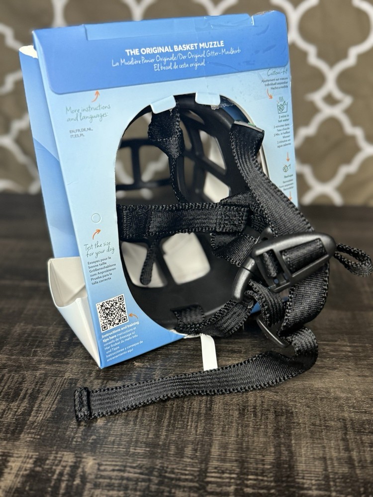 Baskerville Ultra Muzzle Dog Training Accessory, Size 5, Black