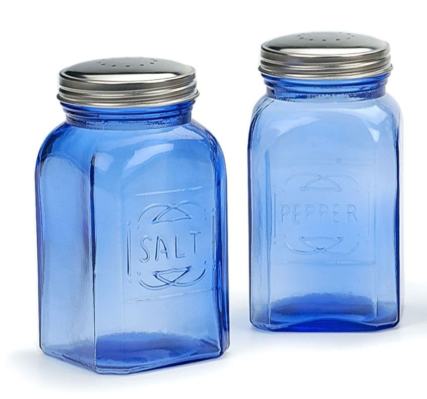 Retro Salt & Pepper Shakers, Turquoise