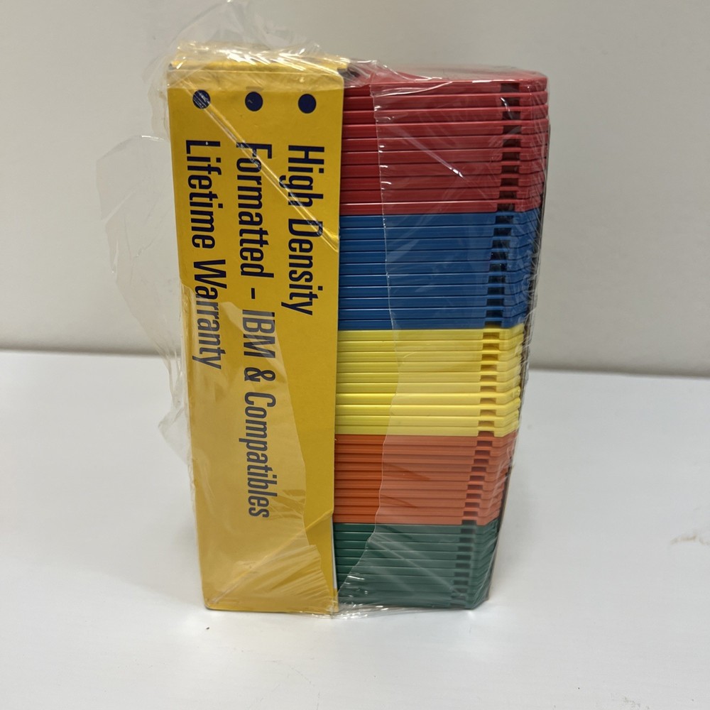 100 Pack Memorex 3.5" High Density Formatted IBM Compatible Diskette BRAND NEW