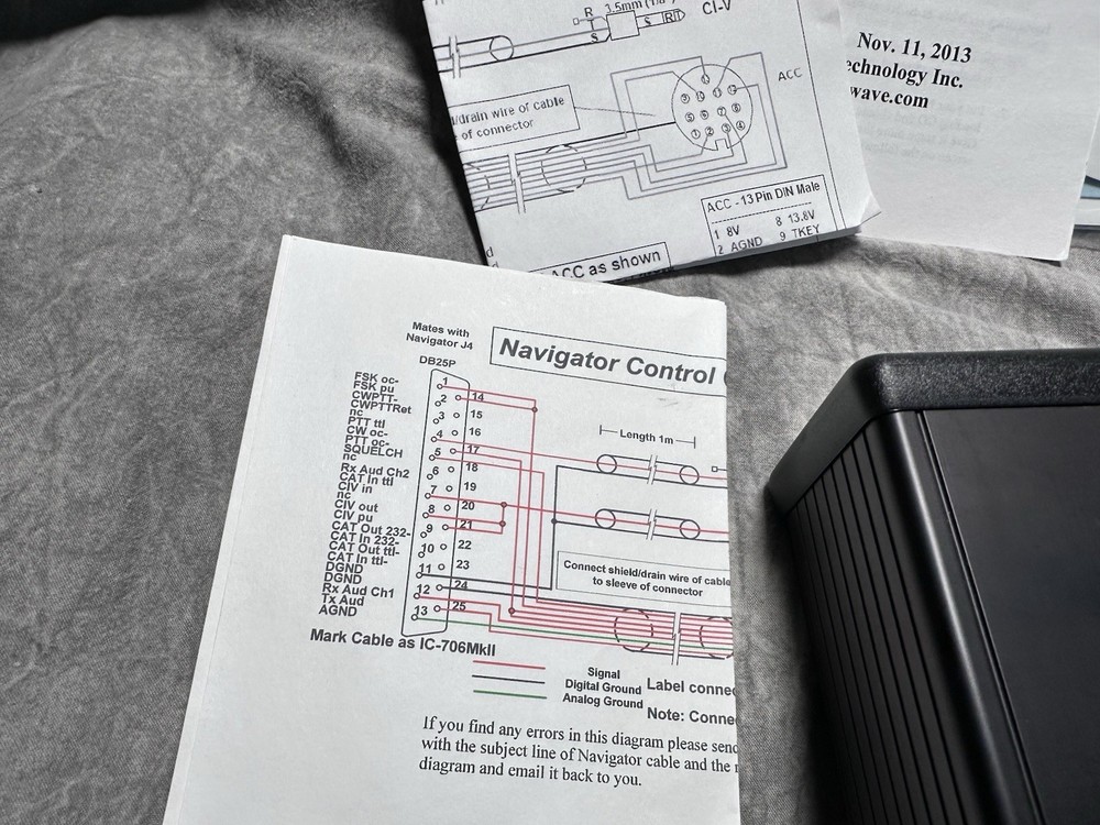 Timewave Navigator with Icom cable