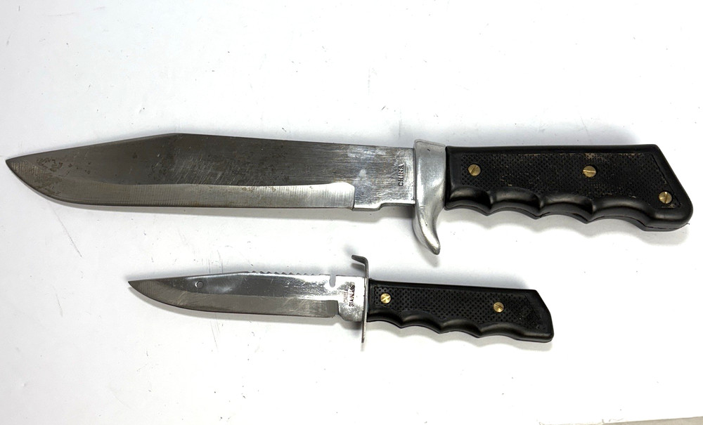2 Fixed Blade Knife Set with Sheath