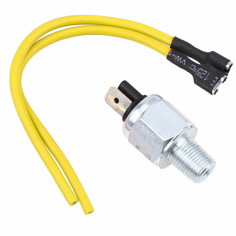For Harley Dyna Rear Stoplight Switch Hydraulic Brake Light Switch w/2 Cables