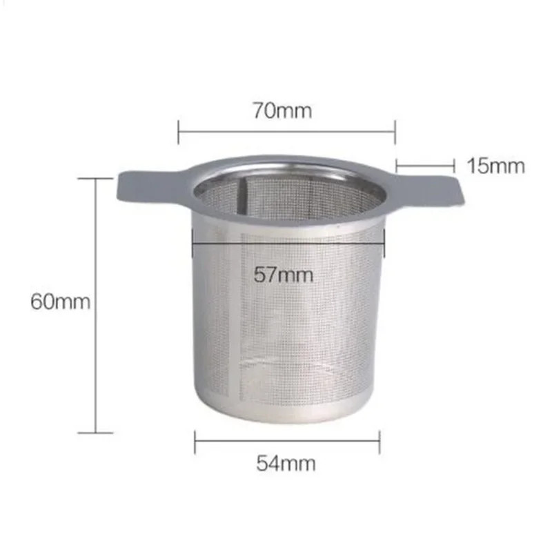 1 Pcs Stainless Steel Reusable Tea Infuser Strainer Leaf Filter Cup