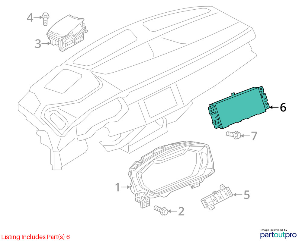 2019 - 2023 AUDI Q8 4MN OEM FRONT DASHBOARD INFO MULTIMEDIA DISPLAY SCREEN