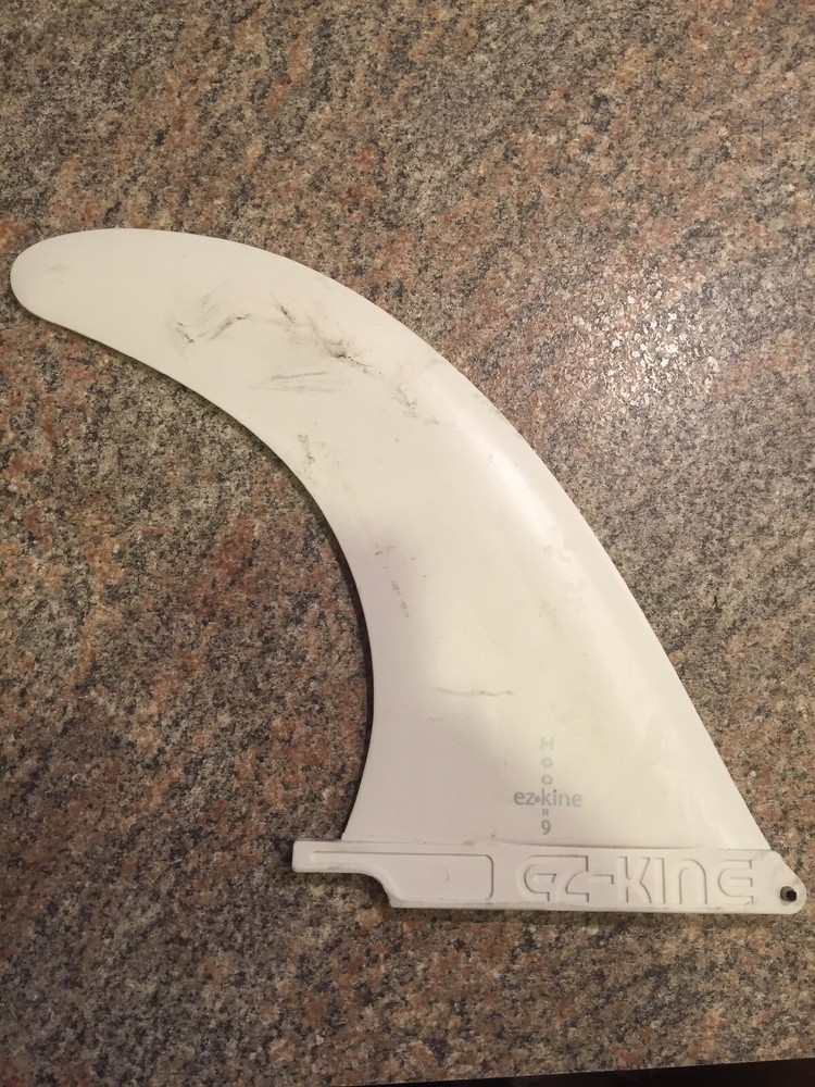 Surfboard Fin 9" Ez Kine White Single Fin