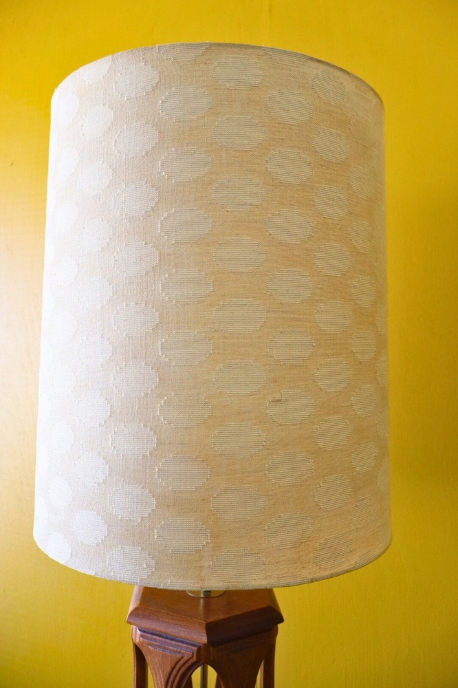 Large Mid Century Modern Table Lamp with Shade