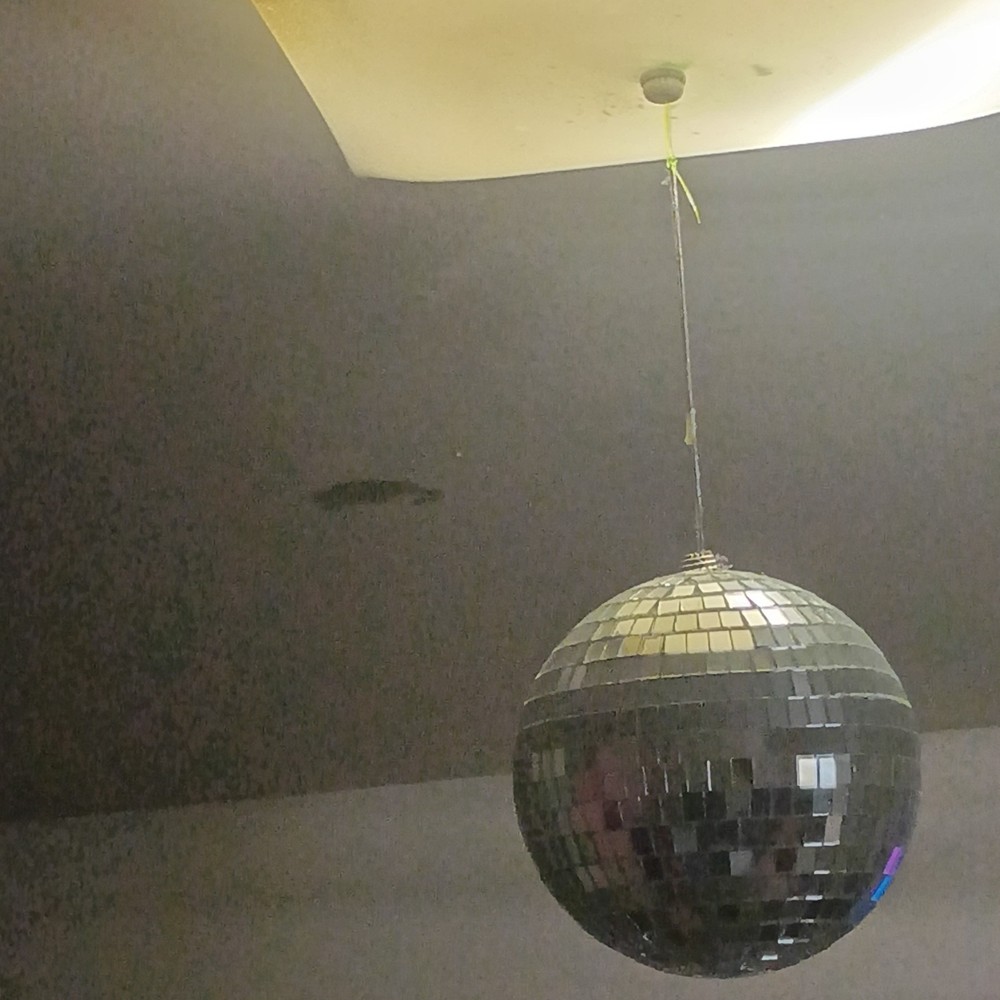 Silver Mirror Ball DJ Lighting Effect