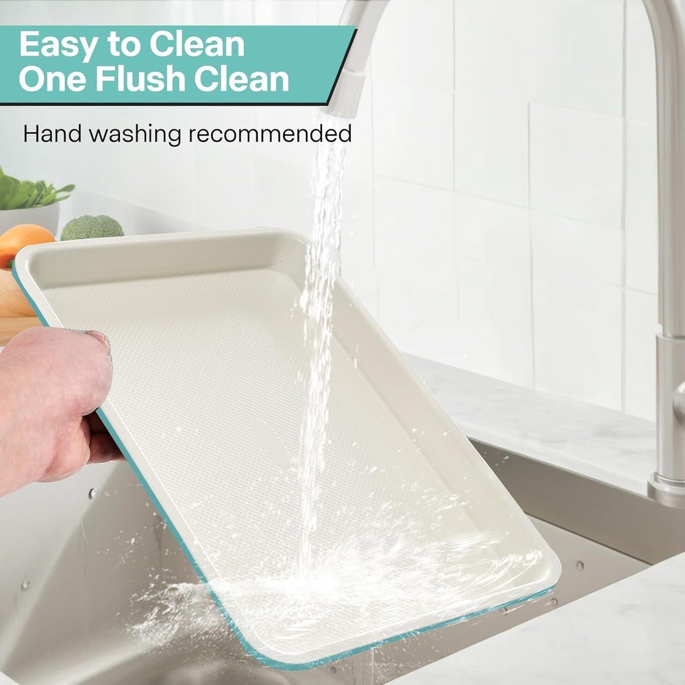 3-Pack Blue Ceramic Coated Baking Dish, PFOA/PFOS/PTFE Free