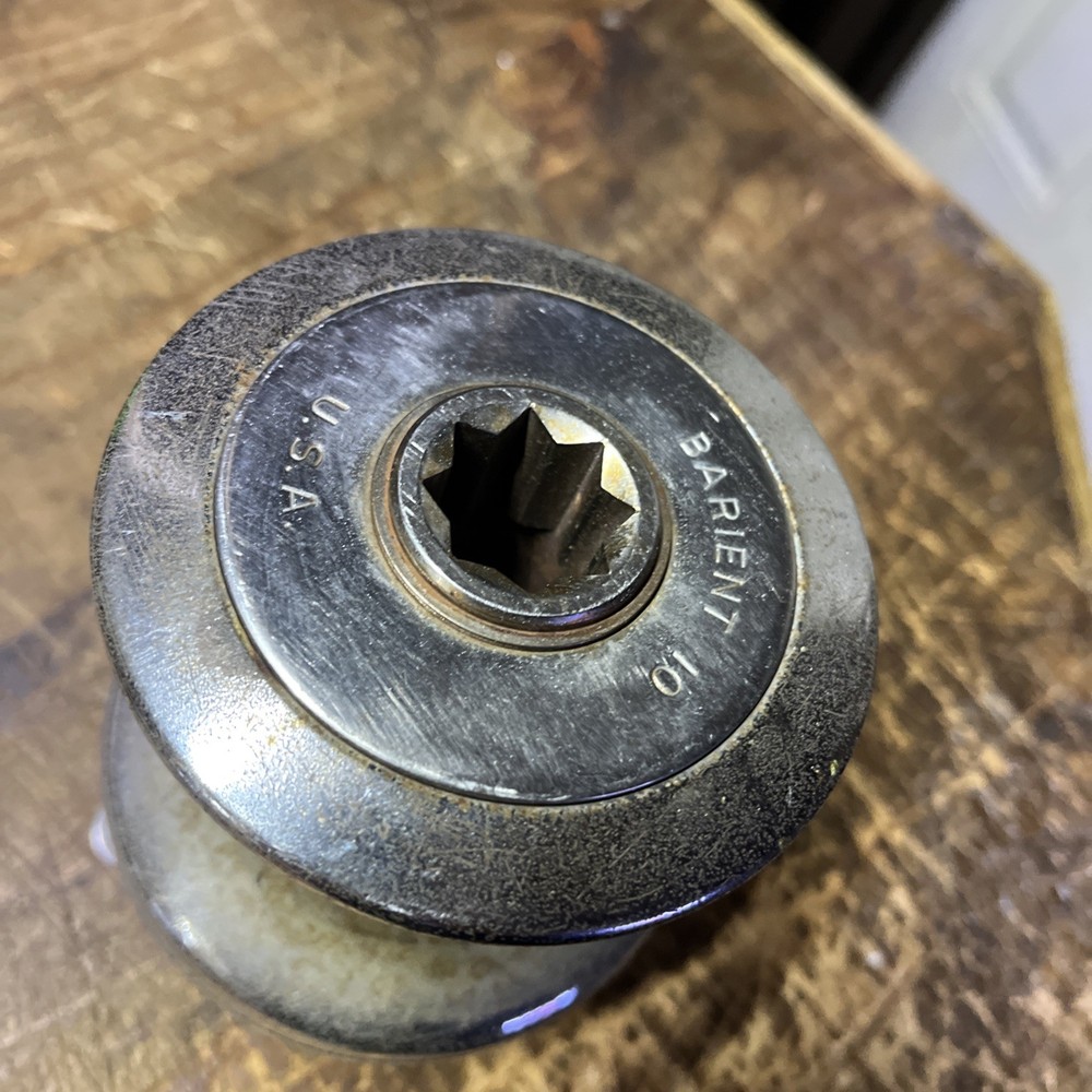 Vintage Barient 10 Chrome/Bronze Speed Winch