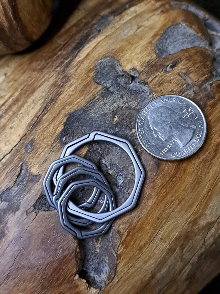 Gentlemen Series Titanium Sidepush Keyring Set