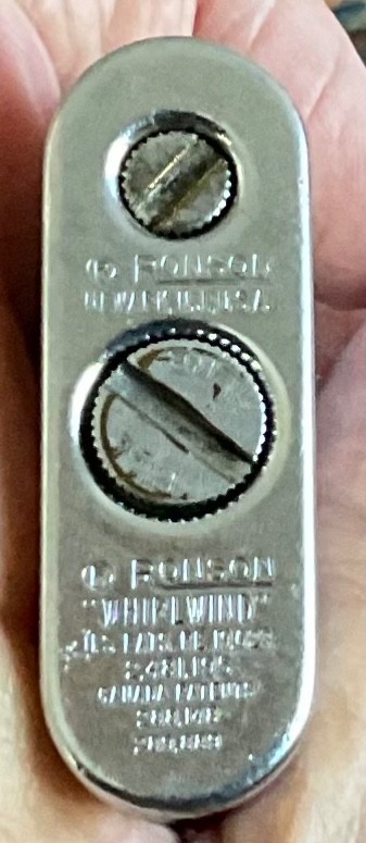 Vintage Ronson Whirlwind Petrol Lighter / Serviced.