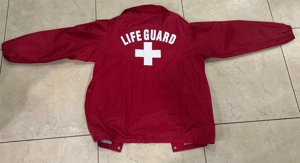 Harriton Life Guard Jacket - size M - nylon shell - polyester + cotton liner