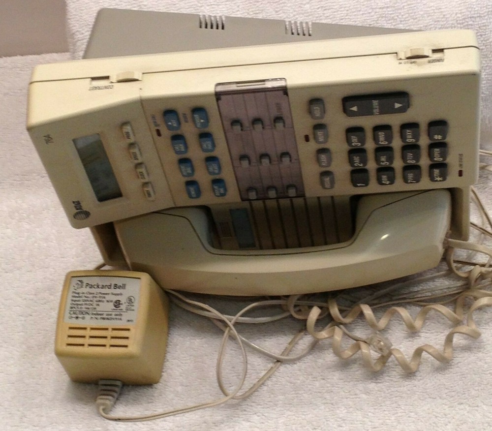 VINTAGE AT & T 764 Button Phones Single Line plus Base SYSTEM