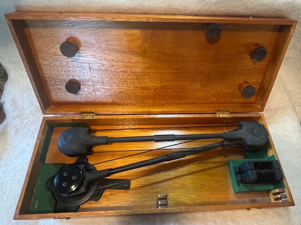 Bruning Aircraft Protractor MARK 3-B w/Case-WW2 Era