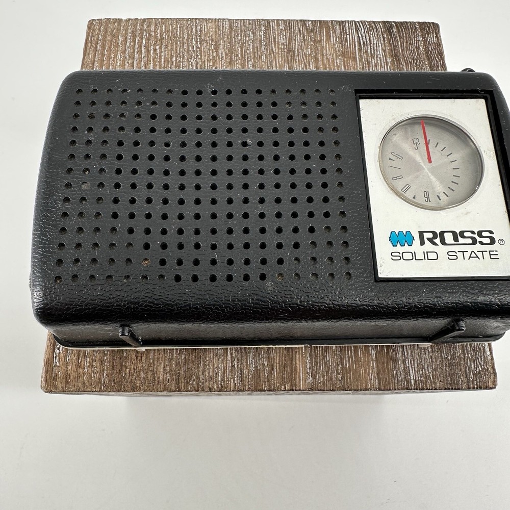 Vintage Ross SOLID STATE Pocket AM RADIO Tested Working Transistor Hand Held