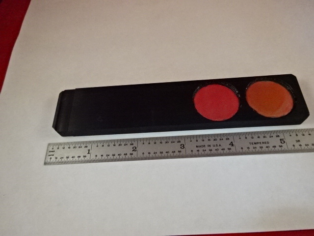 MICROSCOPE PART PHASE SHIFT TECHNOLOGY SLIDE FILTER OPTICS AS IS #AG-04