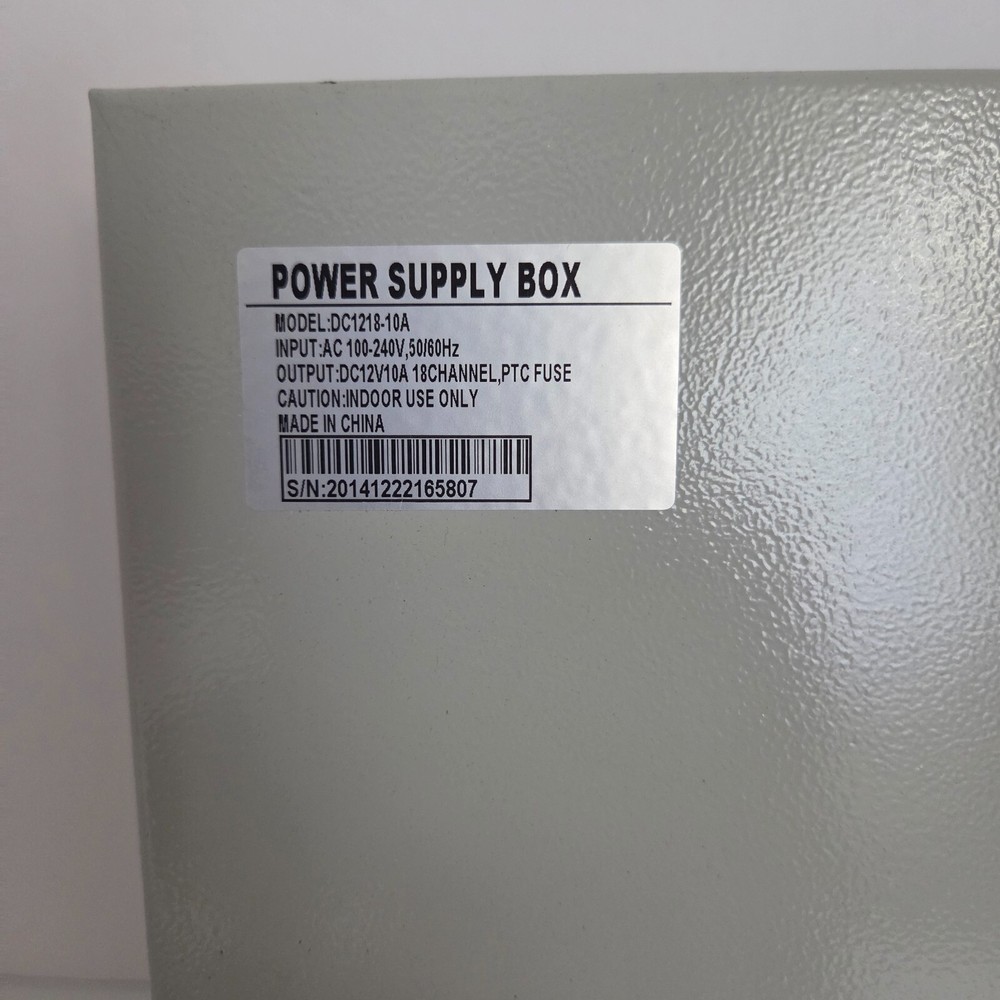 Power Supply Distribution Box CCTV DVR IR Illuminators DC1218-10A