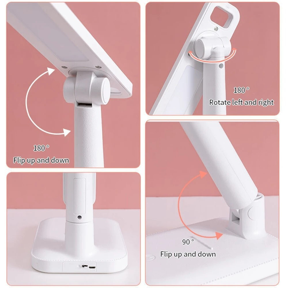 LED Desk Lamp Touch Sensor Reading Foldable Table Lamp Eye Caring Reading Light