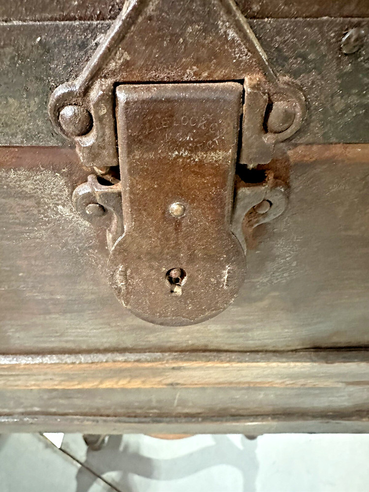 Antique Dome Top Steamer Trunk