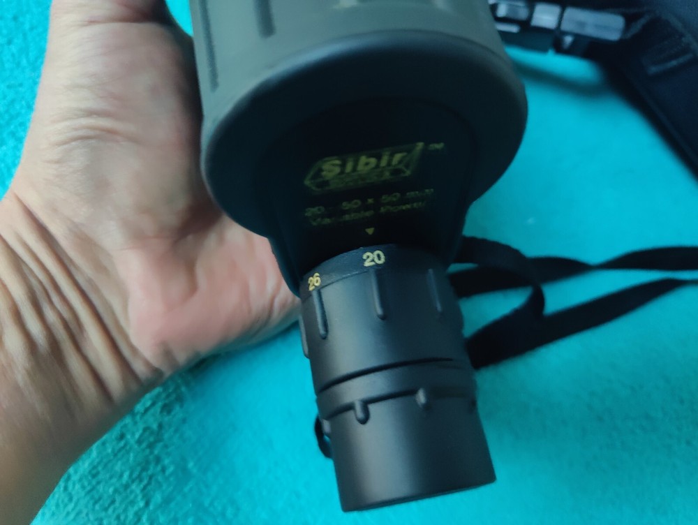 Sibir Optics 20-50x50 Variable Power Spotting Scope Monocular with Nylon Case