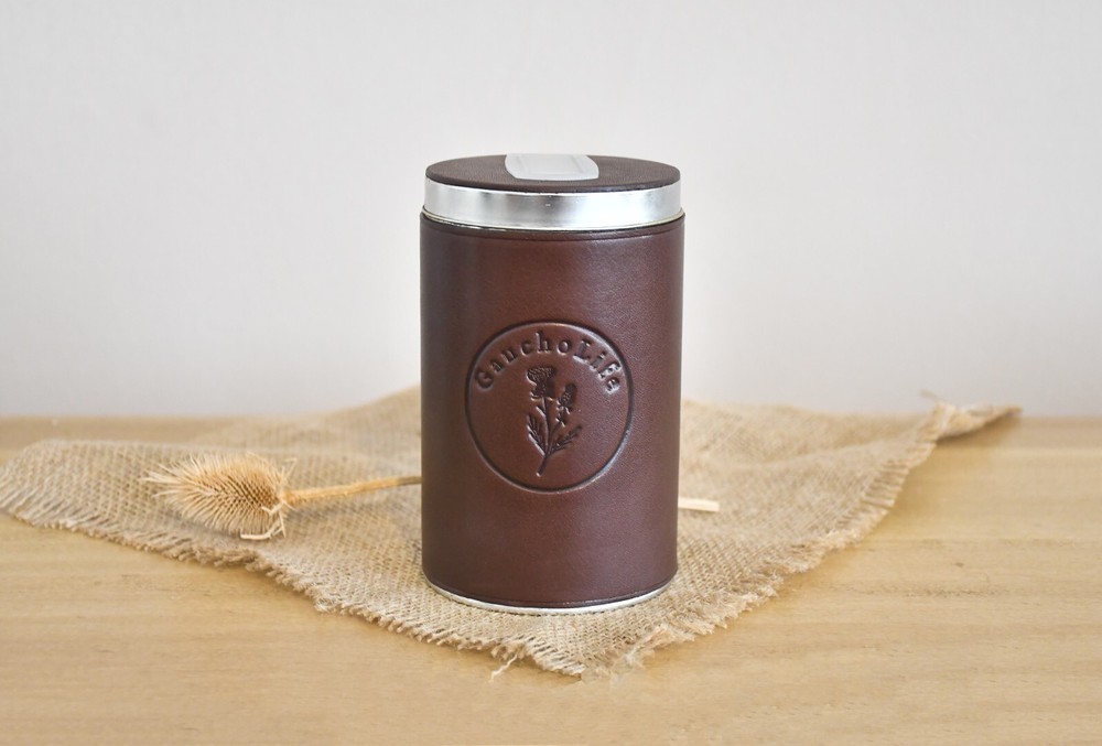 Yerba Mate Container Argentinian Mate Gourd Cup Leather Accessory Yerbera