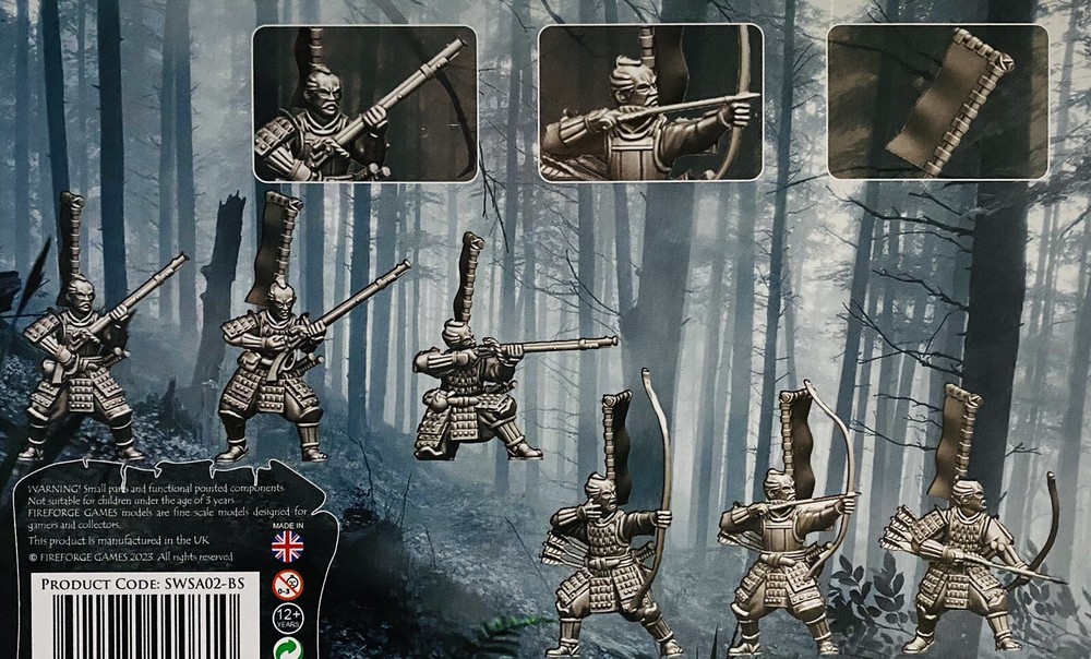 Samurai Wars Samurai Shooters NEW • 2 Sprues • 6 Minis • Fireforge Games
