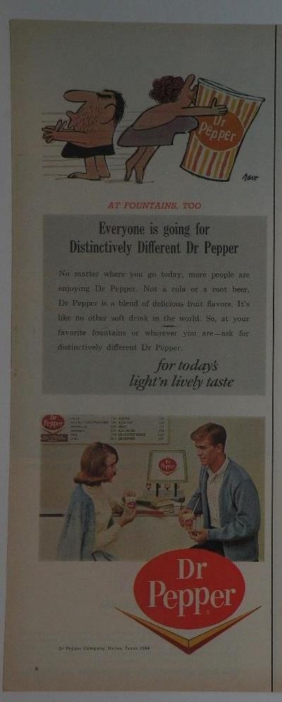 Magazine Ad* - 1964 - Dr. Pepper