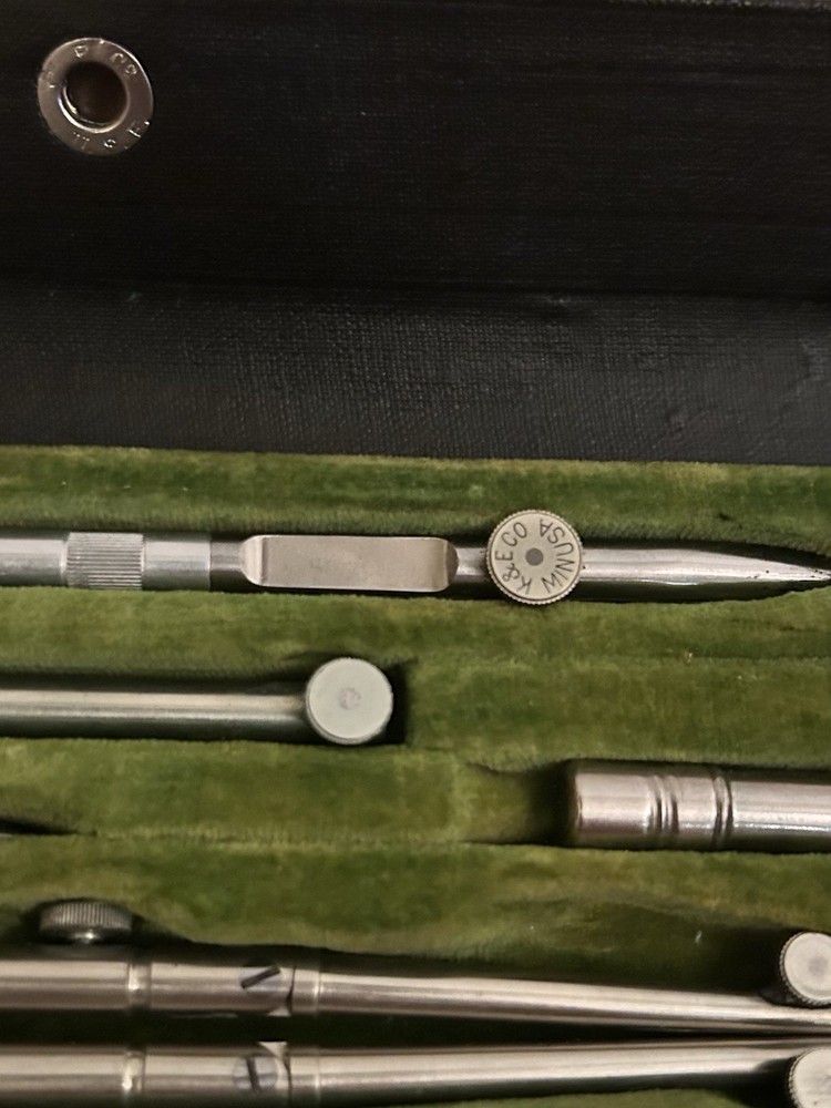 Vintage Microscope, Binoculars, Drafting Set Yamakoshi Chevalier Keuffel & Esser