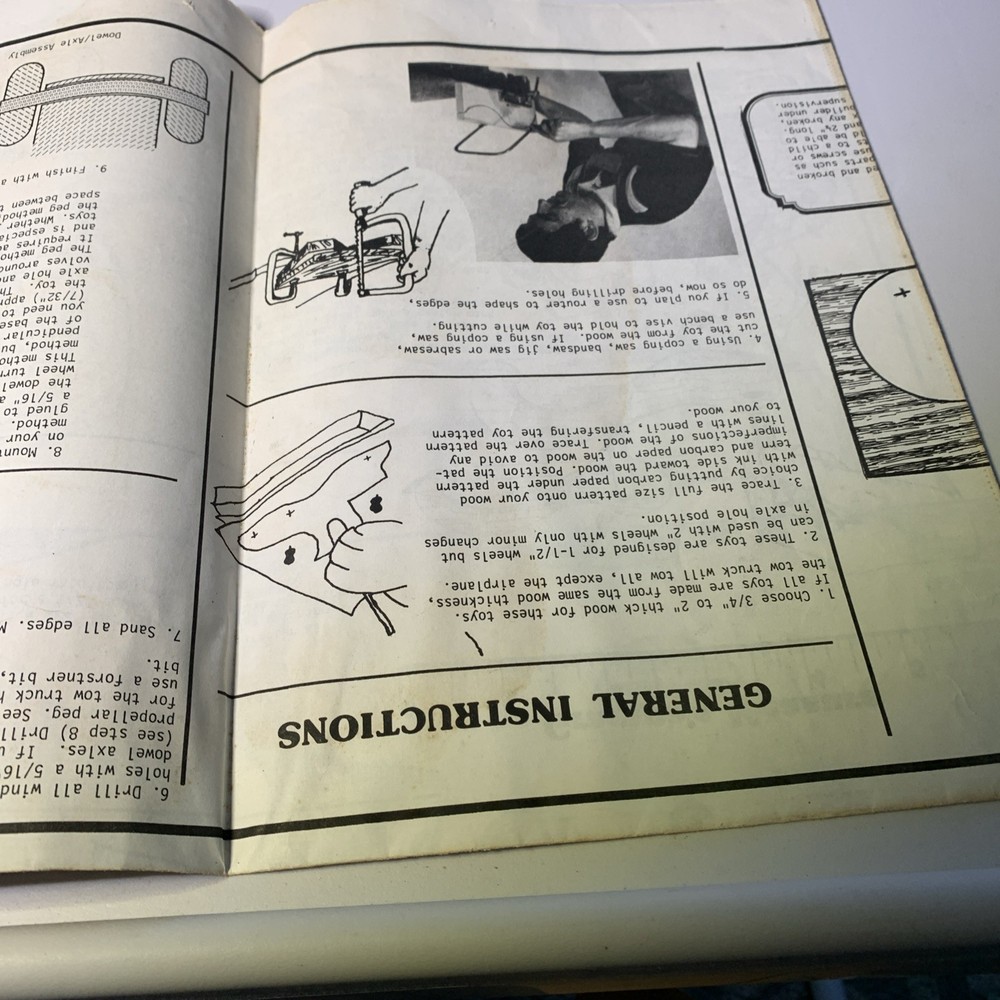 Vtg. Grandpa’s Workbench Crazy Clunkers Toy Patterns (#20)