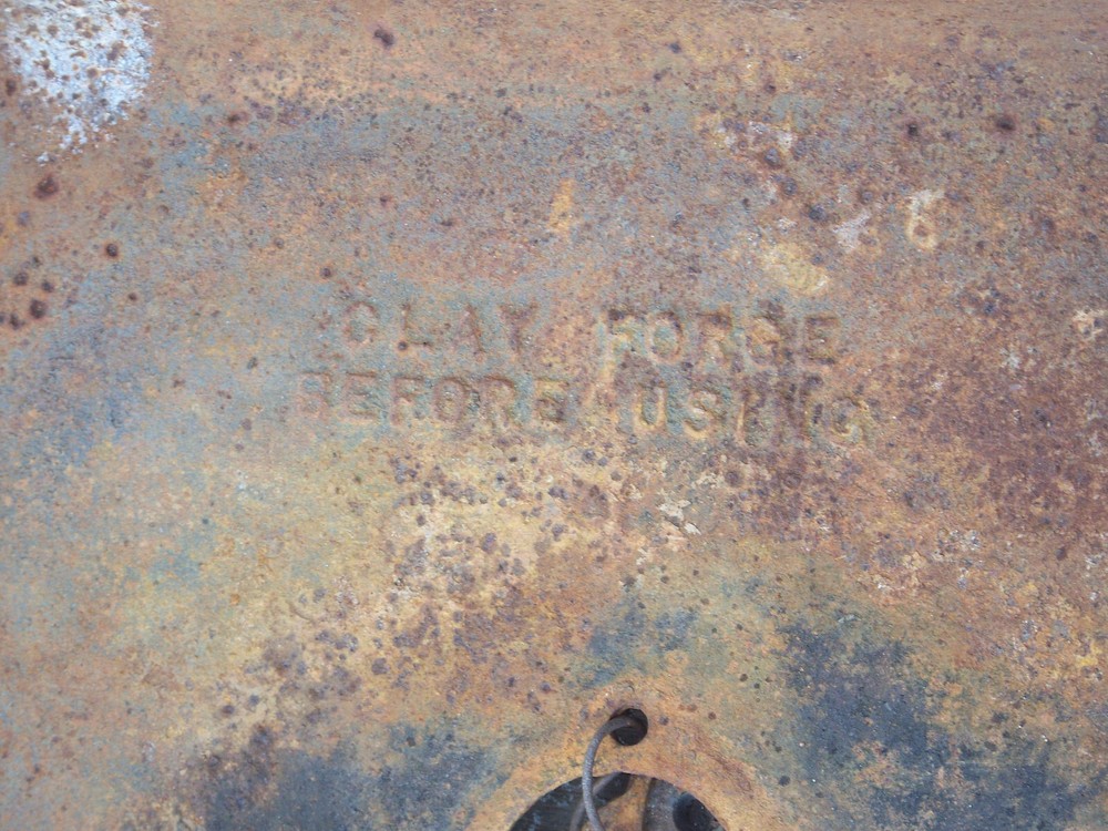 Blacksmith Champion Blower and Forge coal Cast Iron Pan part old no blower tool