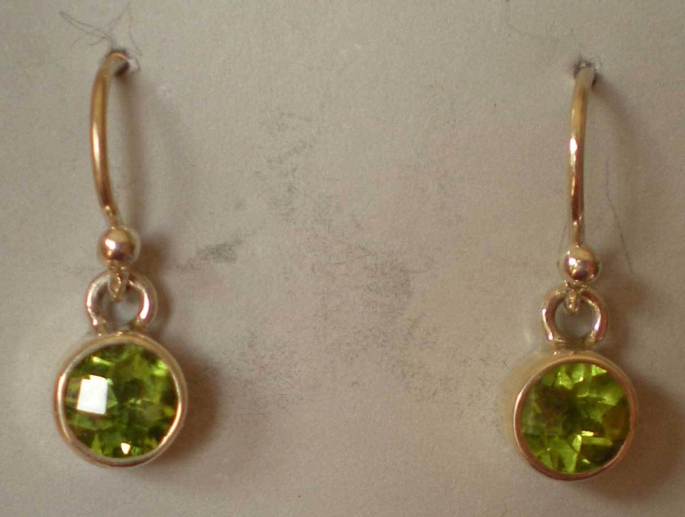 Peridot Earrings - Sterling Silver J924