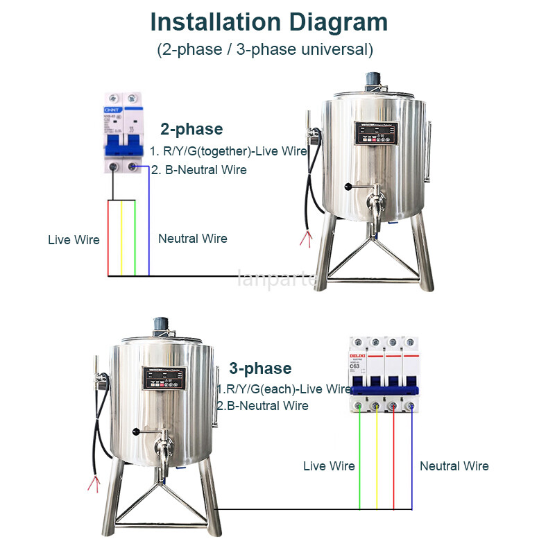 30L Commercial Pasteurization Machine Milk Pasteurizer Stainless Steel Cooling