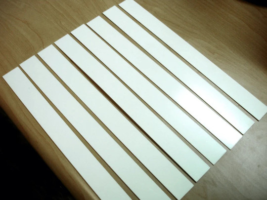 8 Chrome License Plate Printing Strips For Dye Sublimation