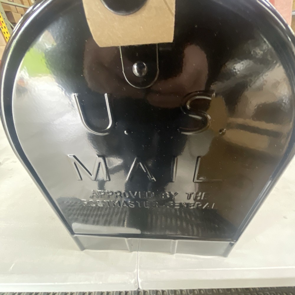 Stanley Extra Large Steel Post Mount Mailbox Black