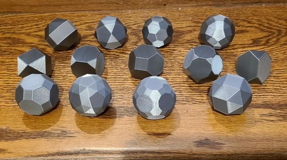 3D Printed Archimedean Solids