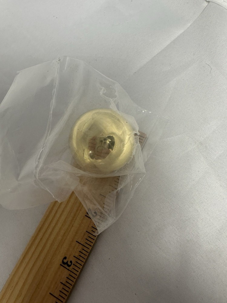 NOS Solid Brass Mushroom Knobs 10 PCS Cabinet Drawer Pulls Hardware