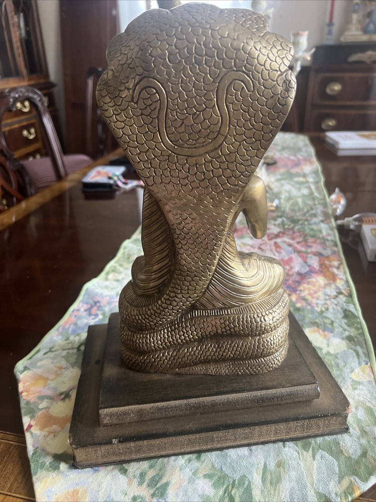 Brass Tibetan Buddha Statue 11”