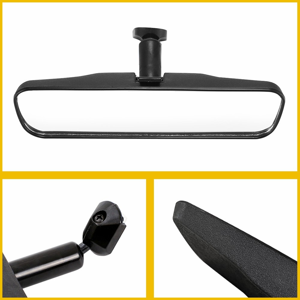 8 For Universal Black For Universal View Rear Mirror Interior Replacement EW