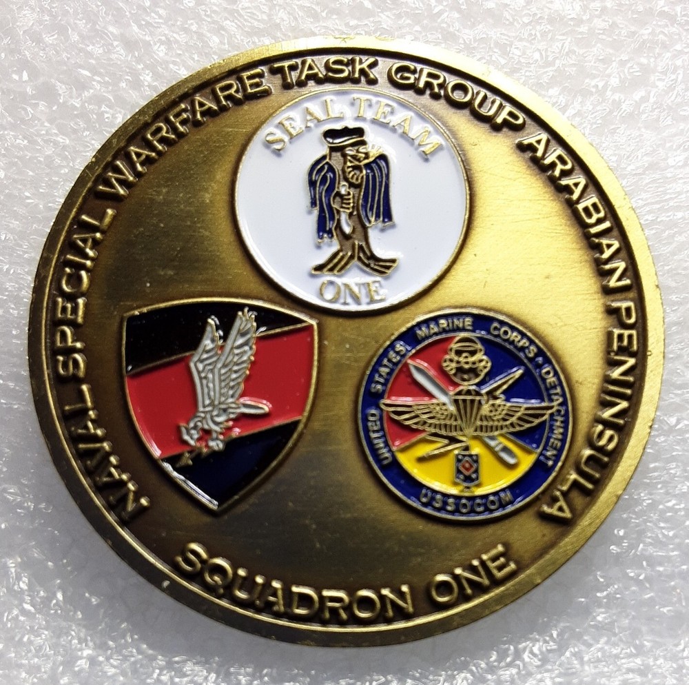  Naval Special Warfare Task Group Arabian Peninsula Squadron 1 challenge coin