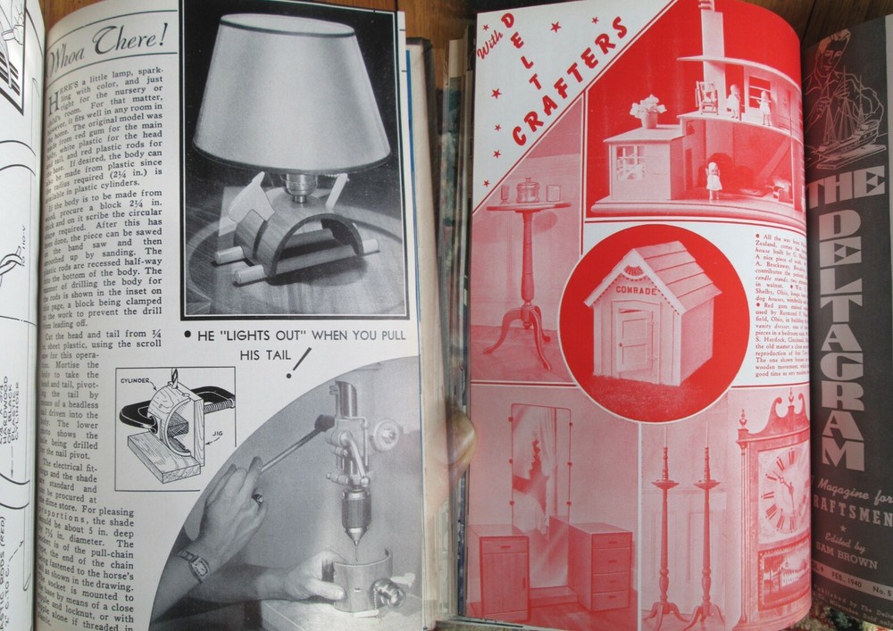 Oct 1939-March 1940 Deltagram +Practical Delta Tools Projects 11 Issues w/Plans