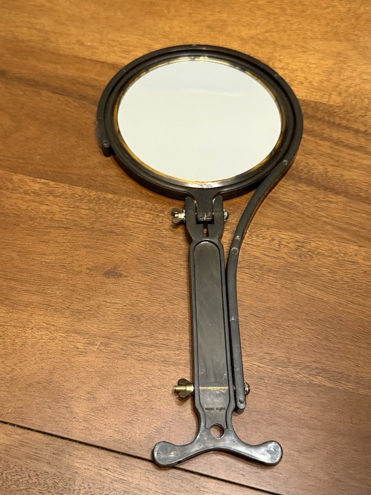 Vintage 2 Sided Around The Neck/Adjustable Table Magnifying Mirror