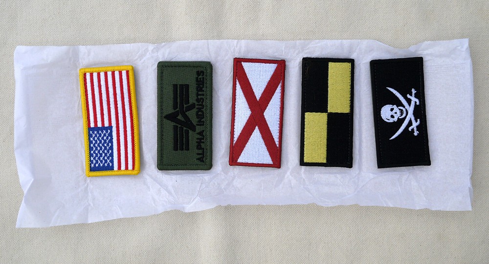 ALPHA INDUSTRIES Custom Patches for L2B Flex Flight Bomber Jacket Set of Five