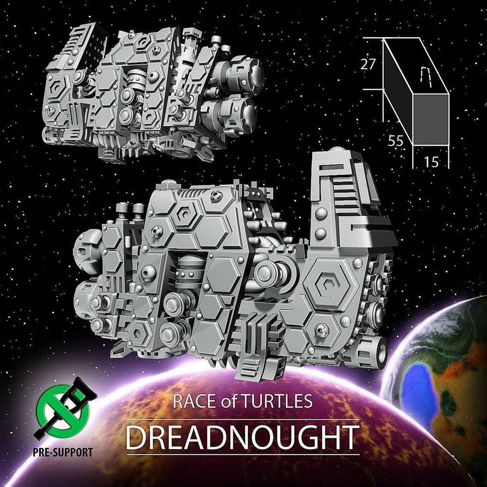 Turtle Dreadnaught - Twilight Imperium | Fleetscale | Starfinder | Billion Suns