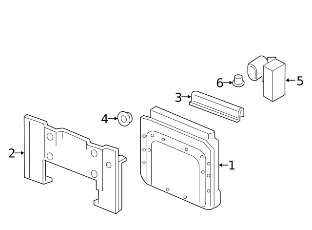 Genuine Volvo Active Suspension Control Module Nut 980367