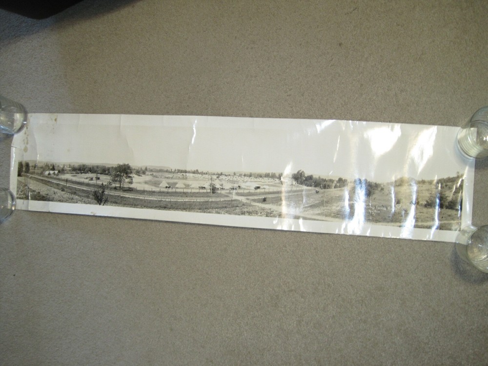 Antique & Original WW1 Panoramic Field Artillery Training West Point, KY