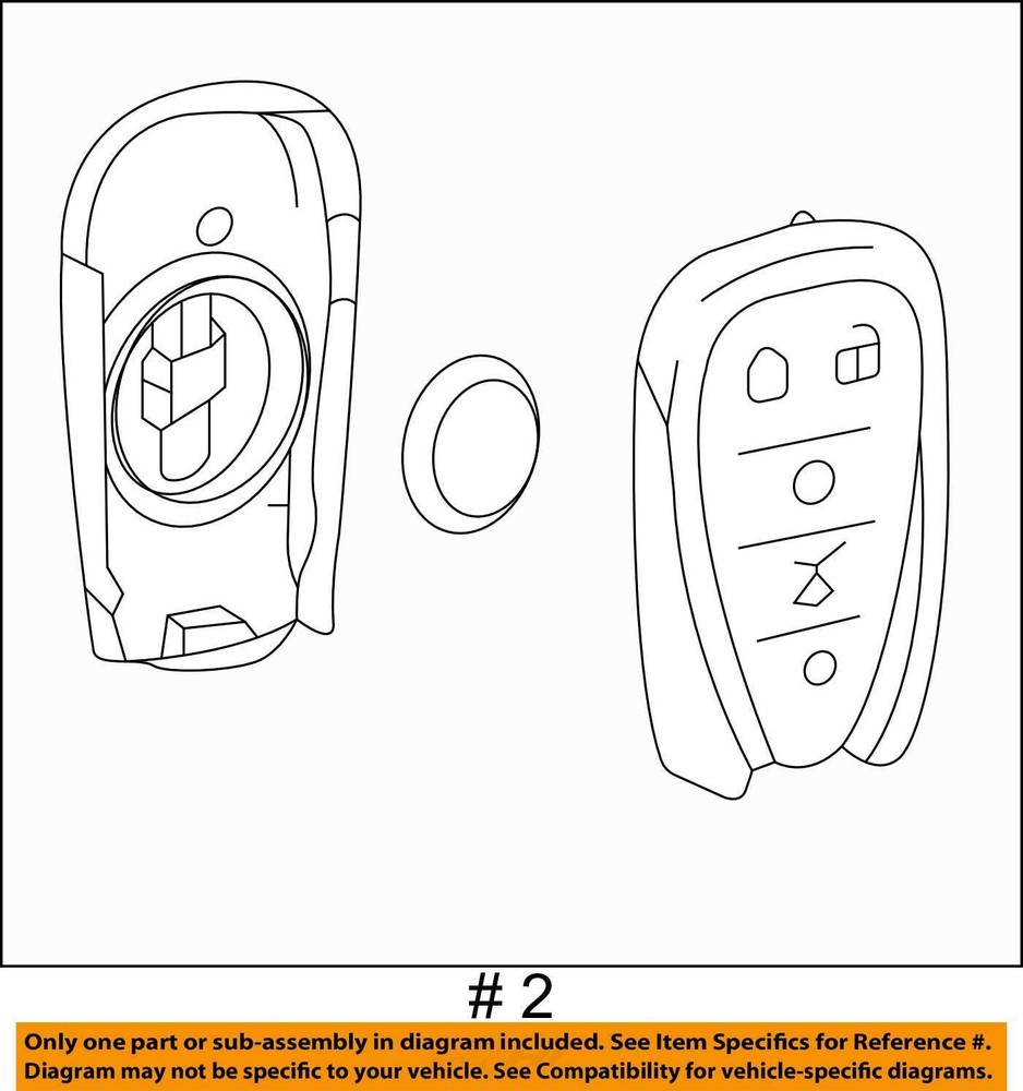 GM OEM 21-23 Trailblazer Keyless Entry Components-Transmitter 13530748